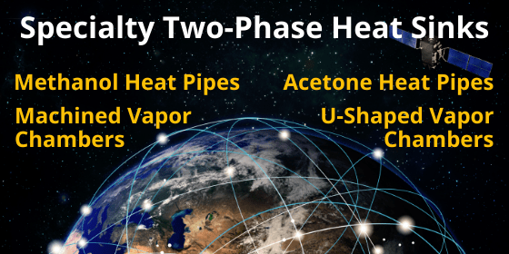 Methanol Heat Pipes, Acetone Heat Pipes, & Machined Vapor Chambers
